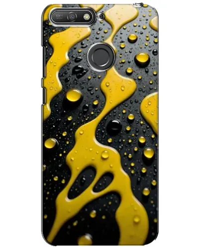 Чехол для Huawei Y6 Prime 2018 с картинкой «Жидкое желтое золото» Чехол для Huawei Y6 Prime 2018 с картинкой «Жидкое желтое золото»