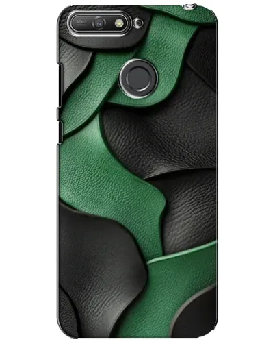 Чехол для Huawei Y6 Prime 2018 с картинкой «Зеленые кожаные волны» Чехол для Huawei Y6 Prime 2018 с картинкой «Зеленые кожаные волны»