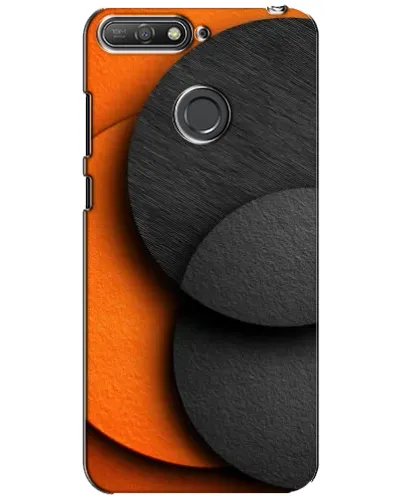 Чехол для Huawei Y6 Prime 2018 с картинкой «Геометрия оранжевых кругов» Чехол для Huawei Y6 Prime 2018 с картинкой «Геометрия оранжевых кругов»