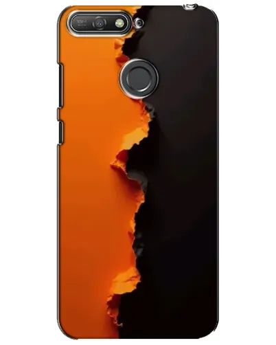 Чехол для Huawei Y6 Prime 2018 с картинкой «Оранжевый разлом» Чехол для Huawei Y6 Prime 2018 с картинкой «Оранжевый разлом»