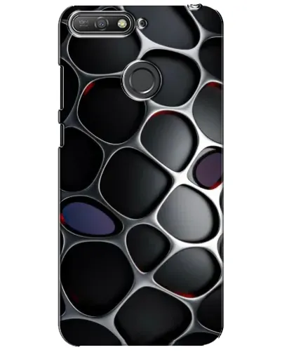 Чехол для Huawei Y6 Prime 2018 с картинкой «Объемная темная решетка» Чехол для Huawei Y6 Prime 2018 с картинкой «Объемная темная решетка»