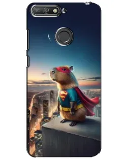 Чехол для Huawei Y6 Prime 2018 с картинкой «Капи-мен супергерой»