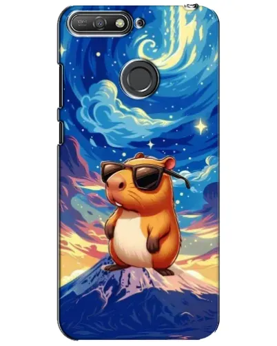 Чехол для Huawei Y6 Prime 2018 с картинкой «Капибара Ван Гога»