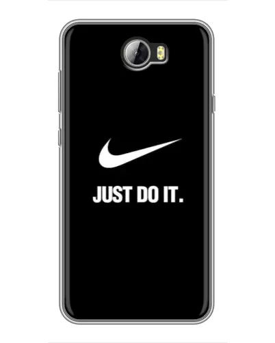 Чехол для Huawei Y5II с картинкой «Классический принт Nike» Чехол для Huawei Y5II с картинкой «Классический принт Nike»