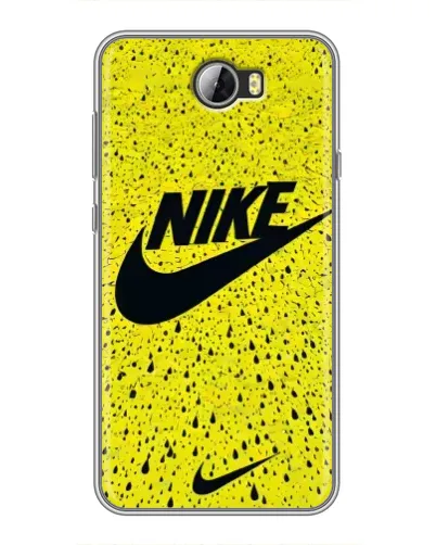 Чехол для Huawei Y5II с картинкой «Желтый текстурный Nike» Чехол для Huawei Y5II с картинкой «Желтый текстурный Nike»