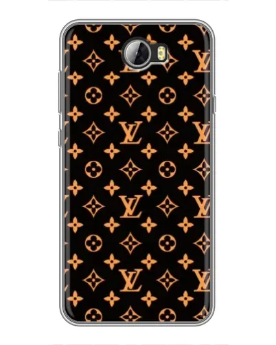 Чехол для Huawei Y5II с картинкой «Золотая монограмма LV» Чехол для Huawei Y5II с картинкой «Золотая монограмма LV»