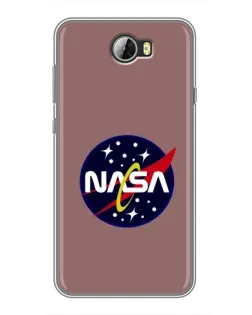 Чохол для Huawei Y5II з картинкою «NASA — ретро космос» Чохол для Huawei Y5II з картинкою «NASA — ретро космос»