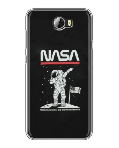 Чехол для Huawei Y5II с картинкой «NASA — шагаем по Луне» Чехол для Huawei Y5II с картинкой «NASA — шагаем по Луне»