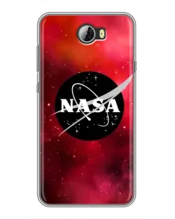 Чехол для Huawei Y5II с картинкой «NASA — красная туманность»