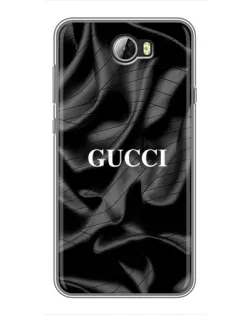 Чехол для Huawei Y5II с картинкой «Gucci — шелковые волны»