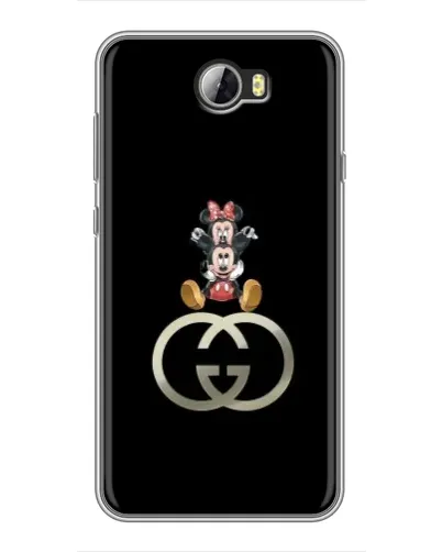 Чехол для Huawei Y5II с картинкой «Минни Маус на лого»