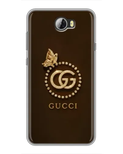 Чехол для Huawei Y5II с картинкой «Gucci — золотая бабочка»
