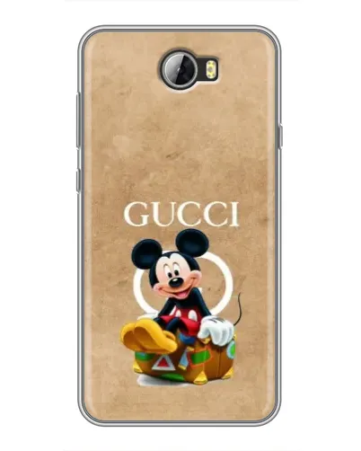 Чехол для Huawei Y5II с картинкой «Микки Маус Gucci — крафт»