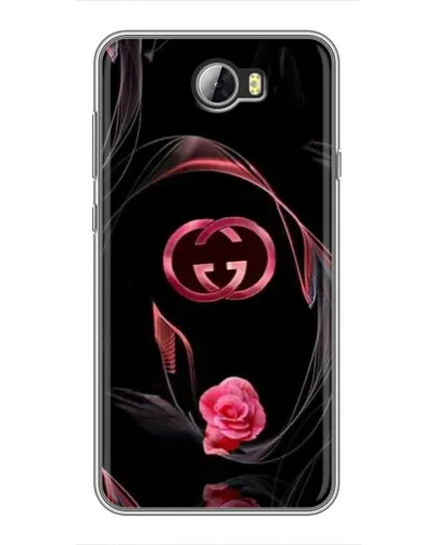 Чехол для Huawei Y5II с картинкой «Gucci — неоновая роза»