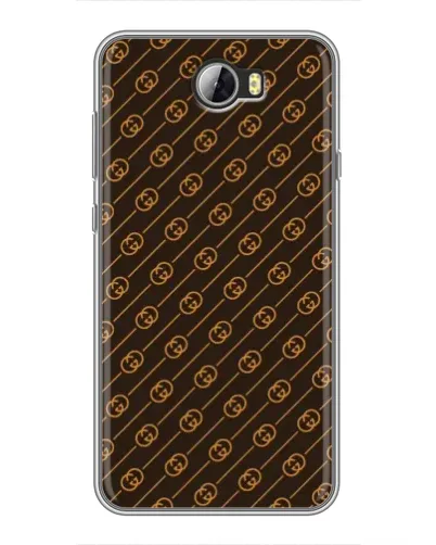 Чехол для Huawei Y5II с картинкой «Gucci — золотые диагонали»