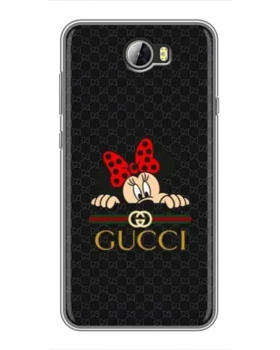 Чехол для Huawei Y5II с картинкой «Минни Маус Gucci — черный»