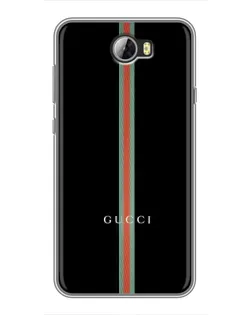Чехол для Huawei Y5II с картинкой «Gucci — строгая линия»