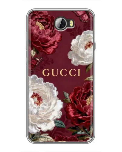 Чехол для Huawei Y5II с картинкой «Gucci — бордовые розы» Чехол для Huawei Y5II с картинкой «Gucci — бордовые розы»