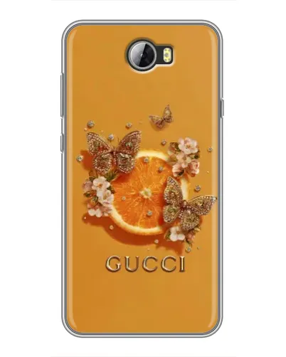 Чехол для Huawei Y5II с картинкой «Gucci — золотые бабочки» Чехол для Huawei Y5II с картинкой «Gucci — золотые бабочки»