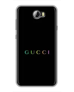 Чехол для Huawei Y5II с картинкой «Gucci — неоновый минимализм»