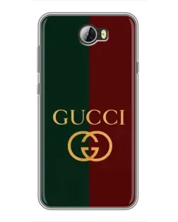 Чехол для Huawei Y5II с картинкой «Gucci — темно-зеленый градиент»