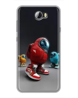 Чехол для Huawei Y5II с картинкой «Among Us — 3D стиль»
