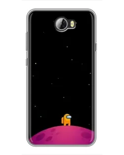 Чехол для Huawei Y5II с картинкой «Одинокий герой на планете»