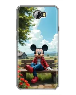 Чехол для Huawei Y5II с картинкой «Микки на скамейке» Чехол для Huawei Y5II с картинкой «Микки на скамейке»