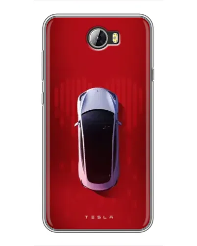 Чехол для Huawei Y5II с картинкой «Tesla Top View»