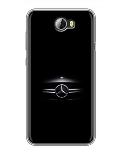 Чехол для Huawei Y5II с картинкой «Mercedes — абстрактные линии» Чехол для Huawei Y5II с картинкой «Mercedes — абстрактные линии»
