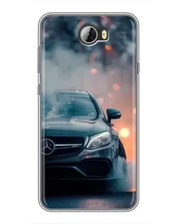 Чехол для Huawei Y5II с картинкой «Mercedes — ночной город» Чехол для Huawei Y5II с картинкой «Mercedes — ночной город»