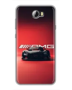 Чехол для Huawei Y5II с картинкой «Mercedes AMG — красная линия» Чехол для Huawei Y5II с картинкой «Mercedes AMG — красная линия»