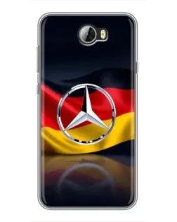 Чехол для Huawei Y5II с картинкой «Mercedes — флаг Германии» Чехол для Huawei Y5II с картинкой «Mercedes — флаг Германии»