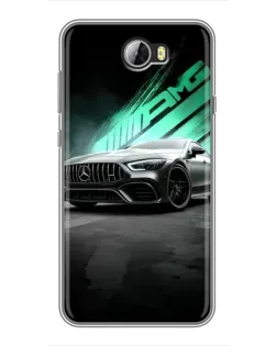 Чехол для Huawei Y5II с картинкой «Темный Mercedes AMG» Чехол для Huawei Y5II с картинкой «Темный Mercedes AMG»