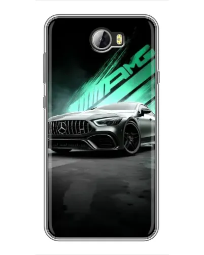 Чехол для Huawei Y5II с картинкой «Темный Mercedes AMG»