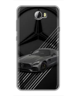 Чехол для Huawei Y5II с картинкой «Mercedes AMG — графика» Чехол для Huawei Y5II с картинкой «Mercedes AMG — графика»