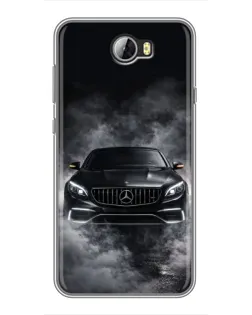 Чехол для Huawei Y5II с картинкой «Mercedes в дыму» Чехол для Huawei Y5II с картинкой «Mercedes в дыму»