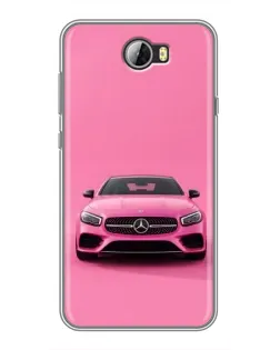 Чехол для Huawei Y5II с картинкой «Розовый Mercedes AMG» Чехол для Huawei Y5II с картинкой «Розовый Mercedes AMG»