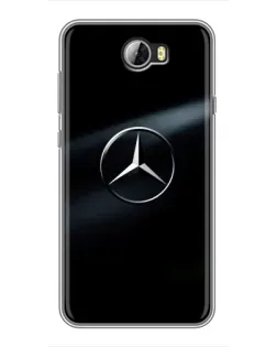Чехол для Huawei Y5II с картинкой «Mercedes на металле» Чехол для Huawei Y5II с картинкой «Mercedes на металле»