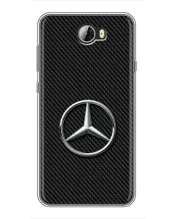 Чехол для Huawei Y5II с картинкой «Карбоновый Mercedes стиль» Чехол для Huawei Y5II с картинкой «Карбоновый Mercedes стиль»