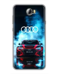 Чехол для Huawei Y5II с картинкой «Audi Sport — неон»