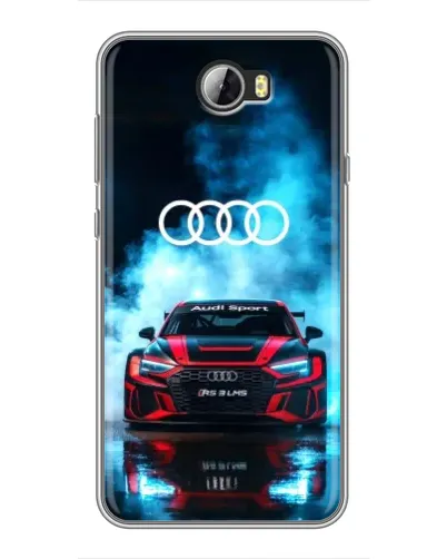 Чехол для Huawei Y5II с картинкой «Audi Sport — неон»