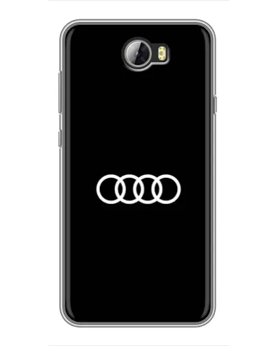 Чехол для Huawei Y5II с картинкой «Audi White Logo»