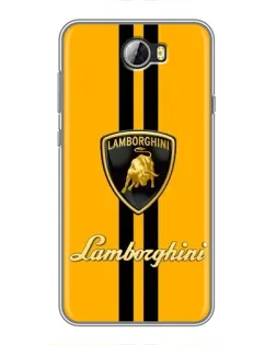 Чехол для Huawei Y5II с картинкой «Lamborghini Stripe желтый» Чехол для Huawei Y5II с картинкой «Lamborghini Stripe желтый»