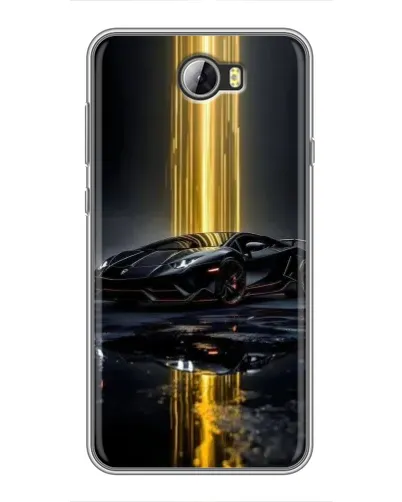 Чехол для Huawei Y5II с картинкой «Ночной Lamborghini драйв»
