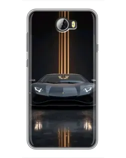 Чехол для Huawei Y5II с картинкой «Lamborghini золотые линии» Чехол для Huawei Y5II с картинкой «Lamborghini золотые линии»