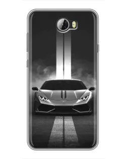 Чехол для Huawei Y5II с картинкой «Lamborghini симметрия дорог» Чехол для Huawei Y5II с картинкой «Lamborghini симметрия дорог»