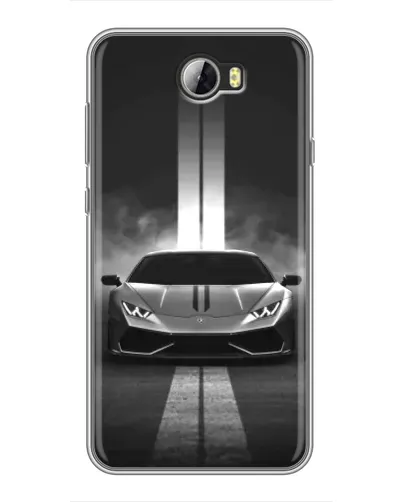 Чехол для Huawei Y5II с картинкой «Lamborghini симметрия дорог»