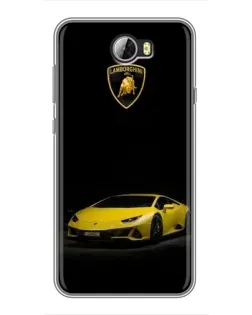 Чехол для Huawei Y5II с картинкой «Lamborghini желтый акцент» Чехол для Huawei Y5II с картинкой «Lamborghini желтый акцент»