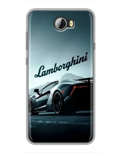 Чехол для Huawei Y5II с картинкой «Классическая надпись Lamborghini»